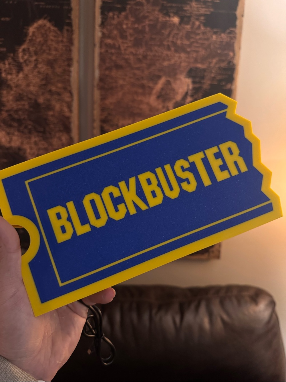 Blockbuster Logo Light-Up Sign‎ - Blue & Yellow - Picture 4 of 4